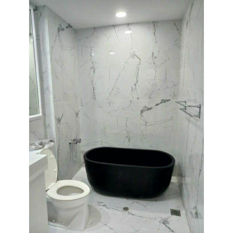 Bathtub Hitam terrazo P 150cm Plus Ongkir Sby