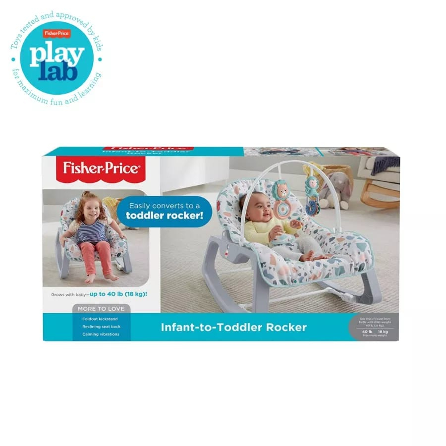 FISHER PRICE (GKH64) Infant To Toddler-Rocker - Kursi Goyang Bayi / Playmat Bayi