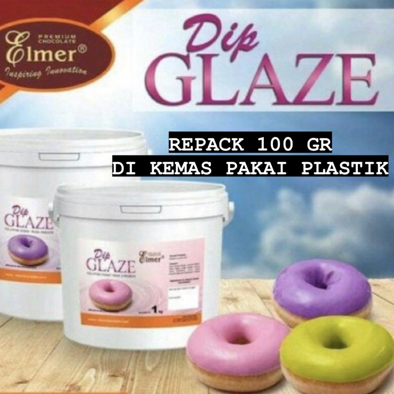 (REPACK 100 GR) ELMER DIP GLAZE TOPING DONAT