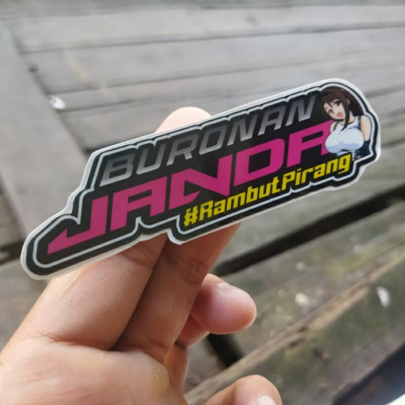 Stiker Buronan Janda