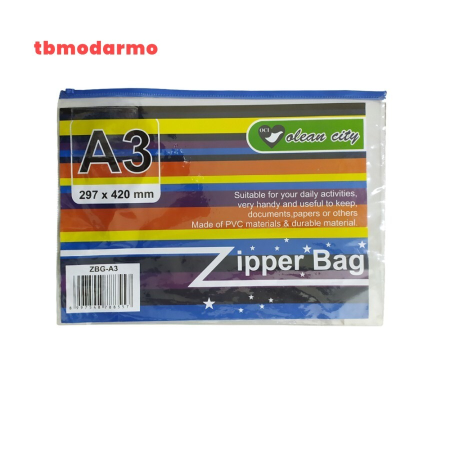 Tbmo Zipper Bag A3 297X420MM Zbg-A3 Pop 1