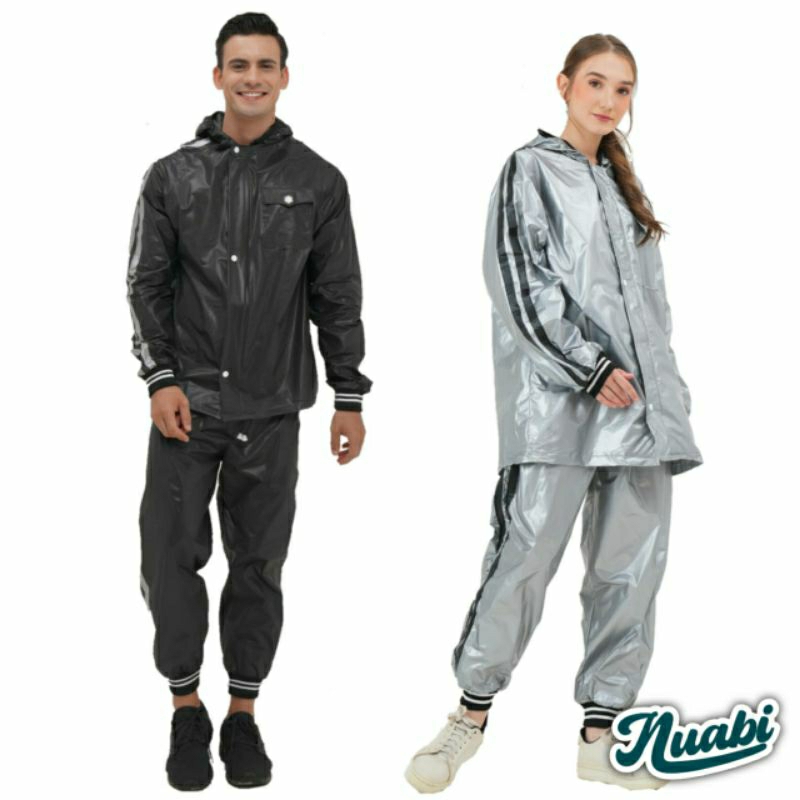 Jas Hujan Unisex Pria Wanita Raincoat Mantel Pelindung Hujan