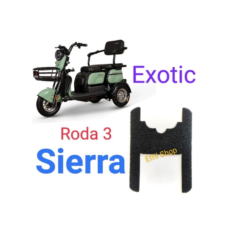 ⭐⭐⭐⭐⭐ Alas kaki Karpet sepeda motor listrik roda 3 Exotic Sierra roda 3