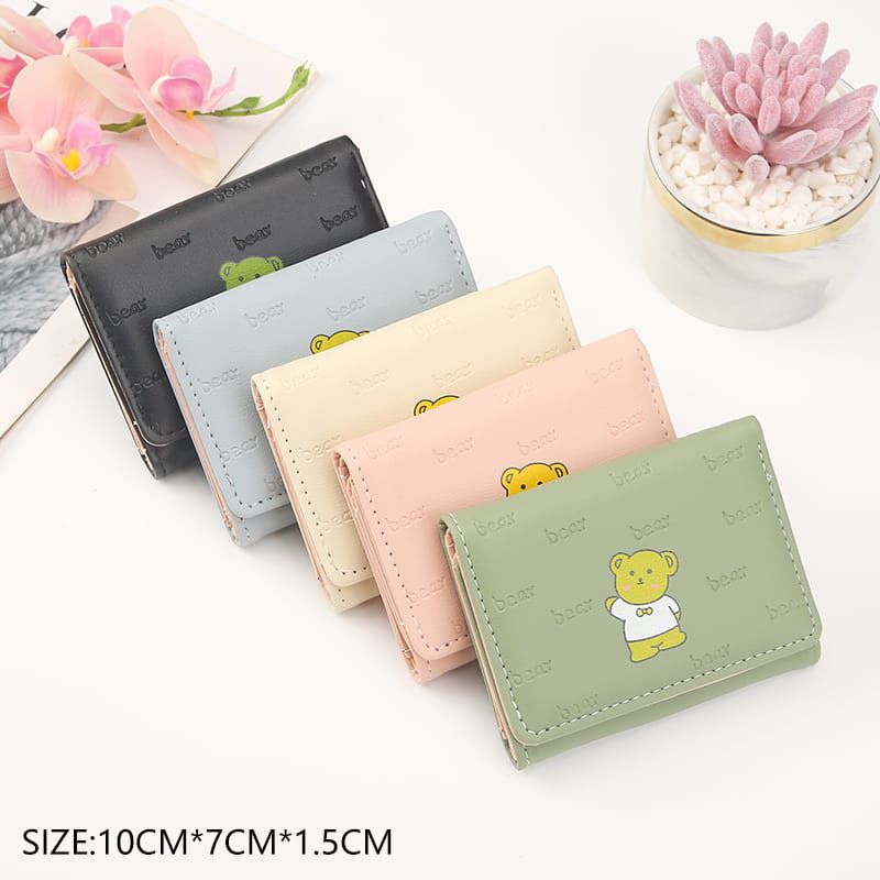 DW-15 Dompet  Wanita Lipat Mini Bear