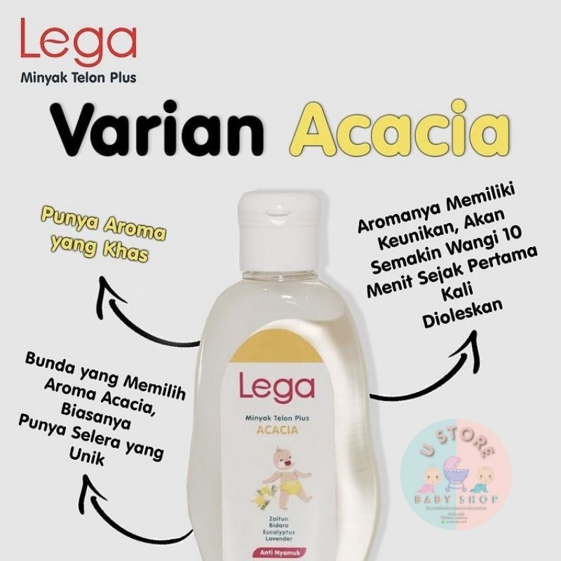 Minyak telon plus Lega Minyak Telon Lega 100ml 70ml Aster Rose Acacia Crysanthemum Minyak Telon wangi tahan lama Minyak Telon anti nyamuk Minyak telon my baby