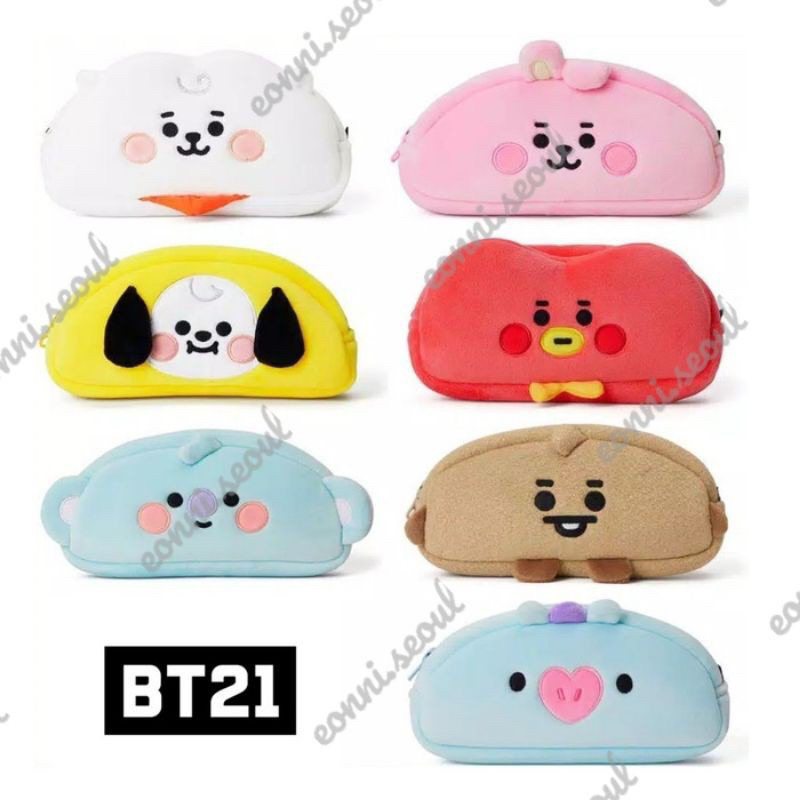 

[ READY ] OFFICIAL BT21 Baby doll pencil case stationery LINE FRIENDS tampat pensil ori