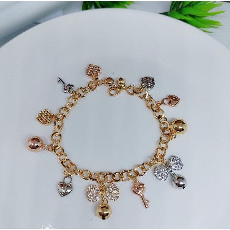 Gelang Tangan Wanita Motif Kupu Kupu Kombinasi Warna