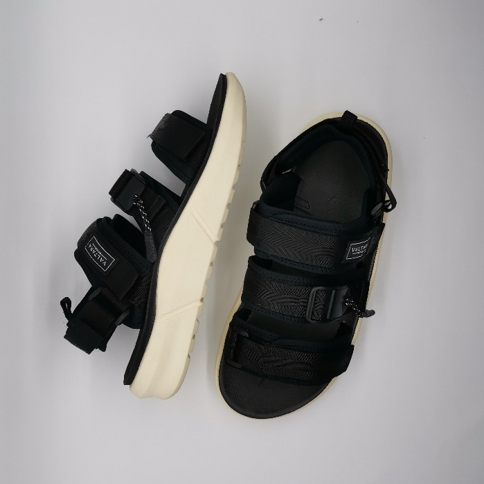 VALTARA Sandal Gunung Pria Casual Black White Original Sendal Outdoor Hitam Putih