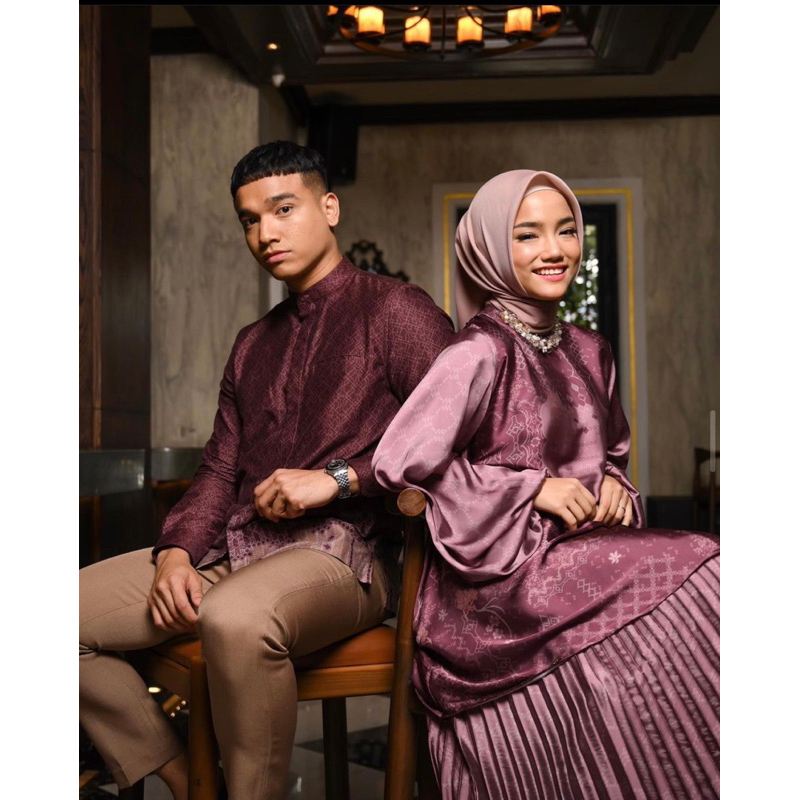 Levaughn lavish raya koleksi heylocal / HAIDEEORLIN Inara Dress Ocean Mustard / BEAU SCARF BY LOCAL.