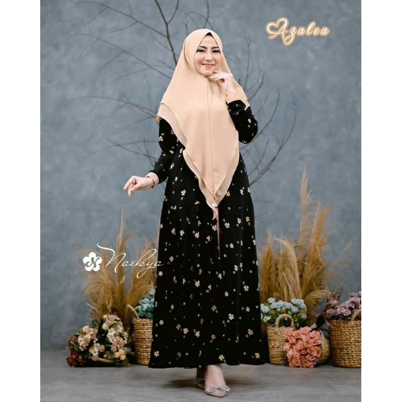 azzalea set khimar ori Nazkya || baju gamis Nazkya || cringcle || gamis muslim lebaran