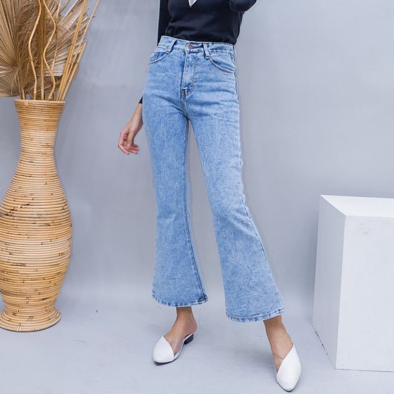 jeans cutbray snow blue