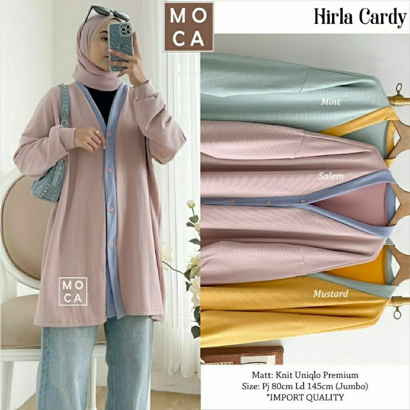 Hirla Cardy, KARDIGAN WANITA JUMBO CANTIK MODIS FIT XXXXL LD 145-160 BAHAN KNIT UNIQLO PREMIUM KANCING AKTIF TERMURAH OOTD KEKINIAN TERLARIS