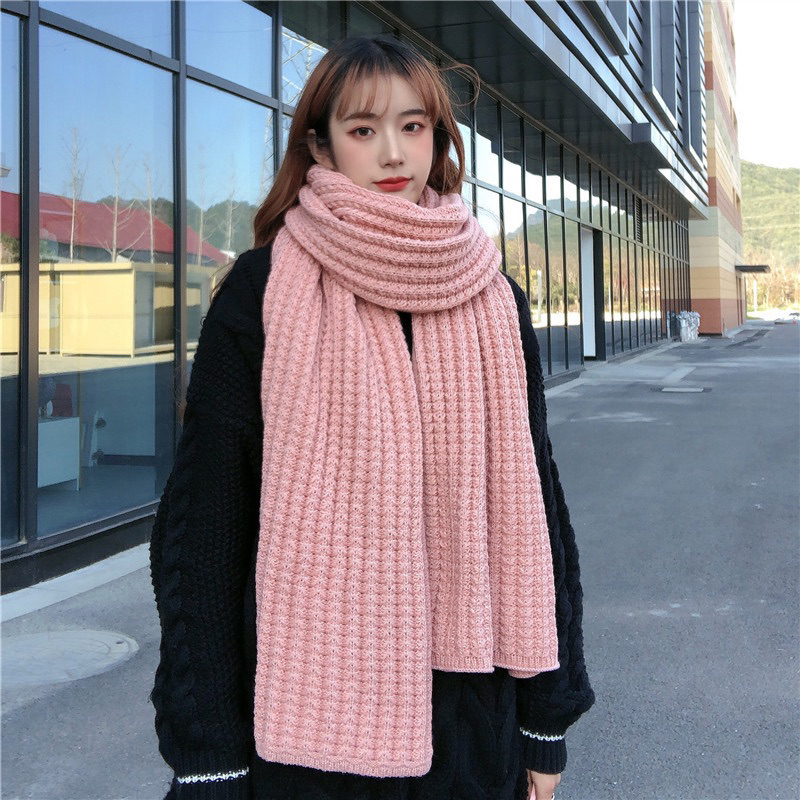 IMPORT MOLLAD Scarf Long New Infinity Wool Warm Ring Syal rajut Wool Winter Musim Dingin Korea Handmade