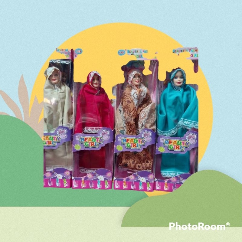 Boneka barbie hijab mukena mainan anak boneka barbie B716