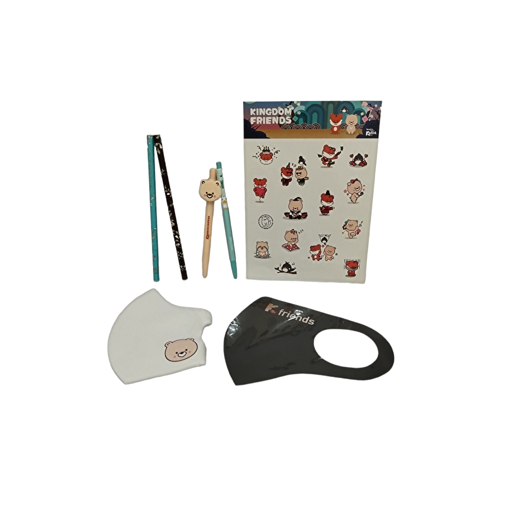 

Kakao Friends Stasionery Set - Pulpen + Masker + Pensil Kakao Friends