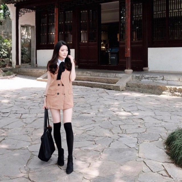 vest stripes set / vest set striped pink / pink striped vest set / vest set celana pendek / striped 