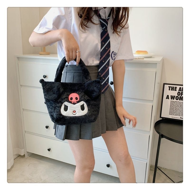 Shoulder bag Tas lucu impor Karakter Sanrio My Melody Cinnamonroll Kuromi