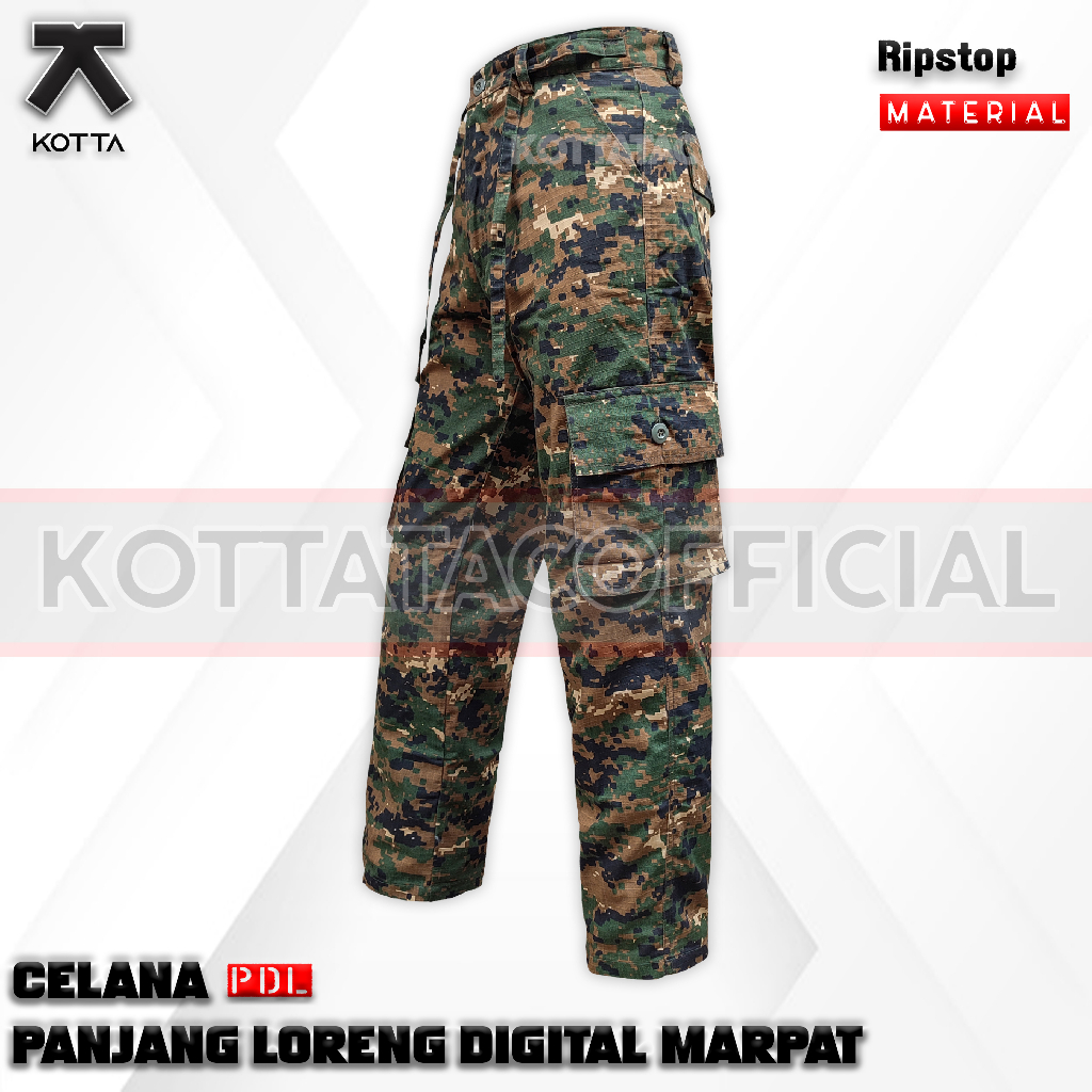 CELANA PDL LORENG DIGITAL MARPAT - CELANA CARGO  PANJANG LORENG MARPAT - CELANA CARGO LORENG MARPAT US ARMY