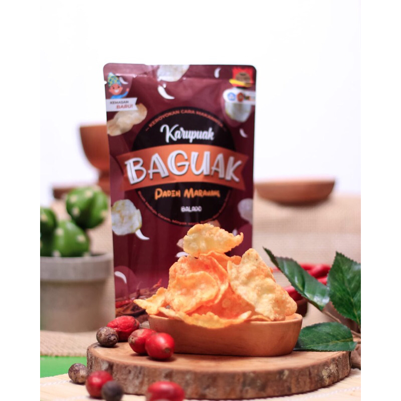 

Padeh maruang of Karupuak baguak chips