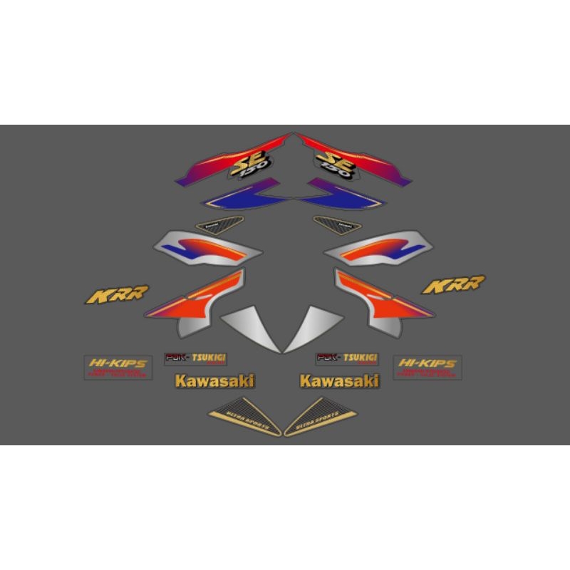 striping transparan ninja ssr KRR SE transparan custame