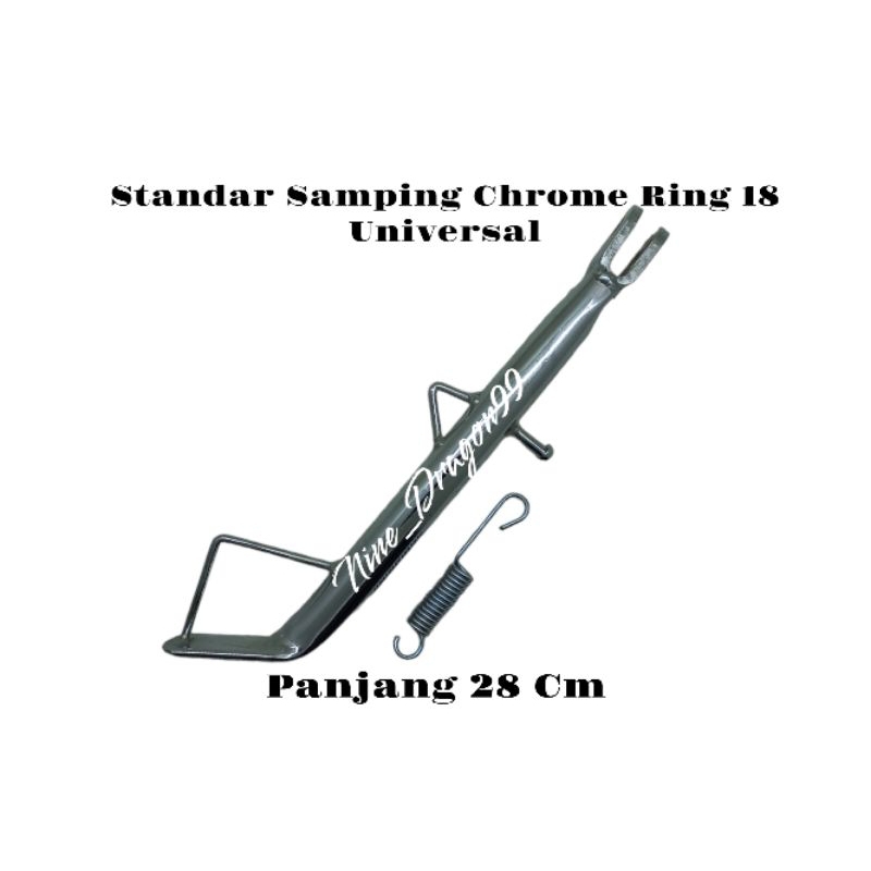 Standar Samping Rx King Ring 18 Standar Satu Chrome 28 CM Rx King Vixion Tiger RXS Megapro GL Scorpio