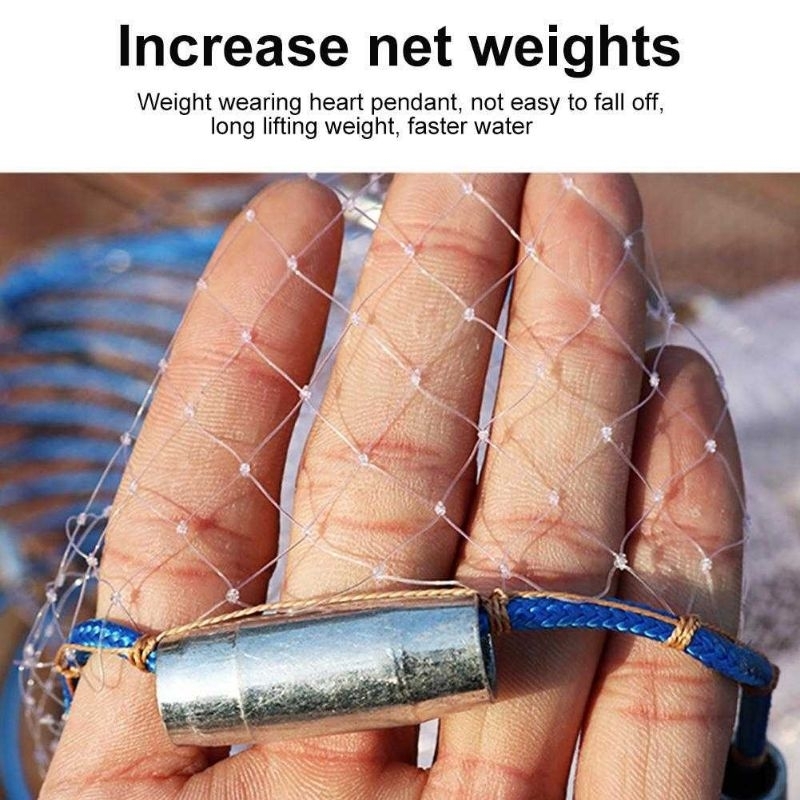 Finefish 7.2 meter Jaring Pancing Ikan Lempar Fishing Throw Net Cage - SE4