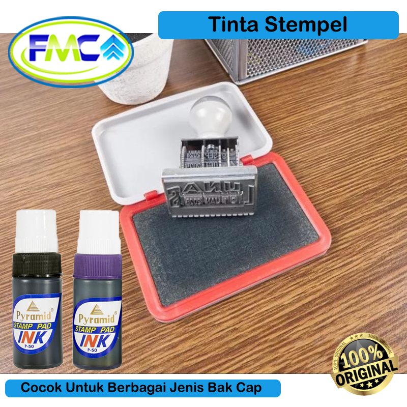 Tinta Stampel Permanen Refill Isi Ulang Stamp Pad Stample Cap Permanent Original Premium Quality