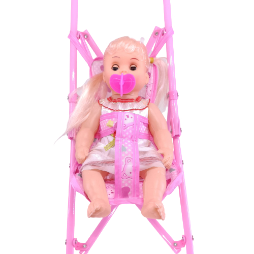 BABY STROLLER DORONGAN BAYI BESAR MAINAN ANAK PEREMPUAN BONEKA BAYI NDOT NANGIS