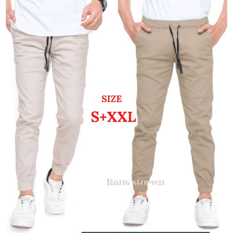 Celana panjang Jogger Chinos pria dan wanita premium