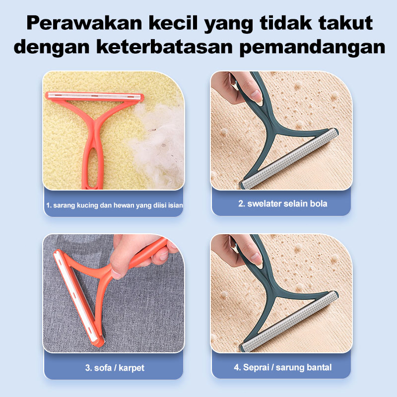 AmazeFan pembersih bulu kucing penghilang bulu baju roll bulu kucing sikat baju Pet Hair remover pembersih bulu baju sikat bulu kucing 2in1 alat pembersih bulu kucing