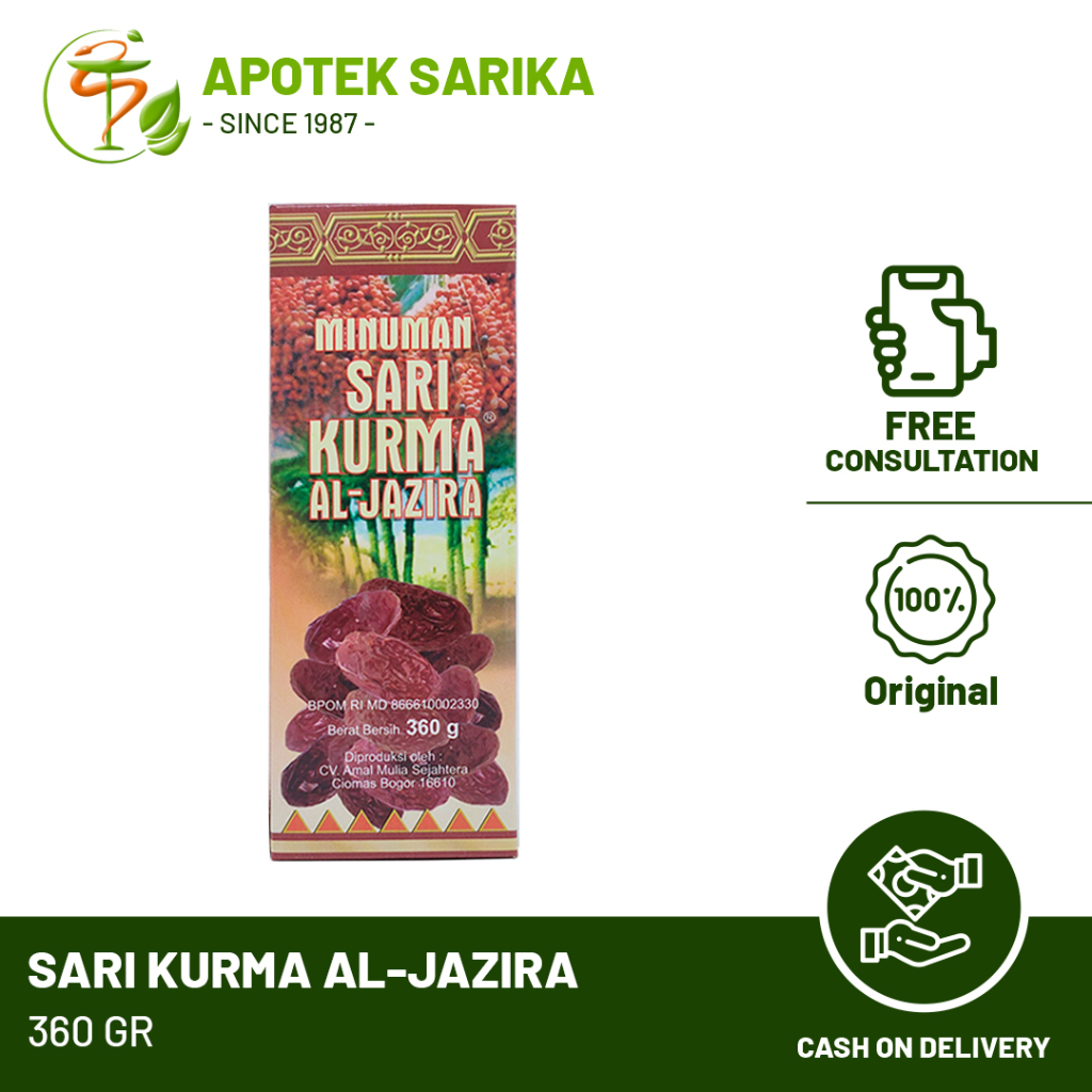 

Sari Kurma Al-Jazira 360gr / Sari Kurma Asli Untuk Meningkatkan imunitas Tubuh