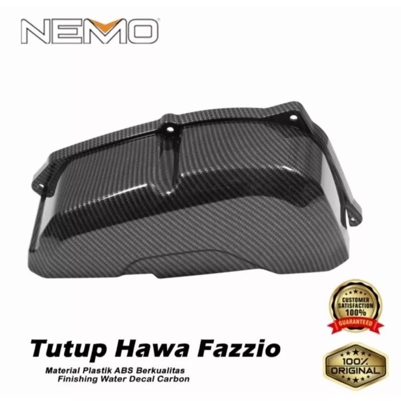 Cover hawa Fazzio Carbon Nemo cover tutup hawa Yamaha Fazzio motif karbon Nemo