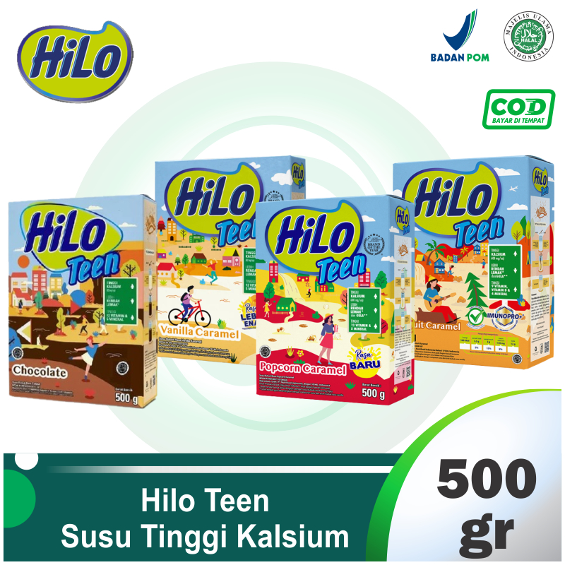 

HiLo Teen 500 gram - Susu Tinggi Kalsium Rendah Lemak