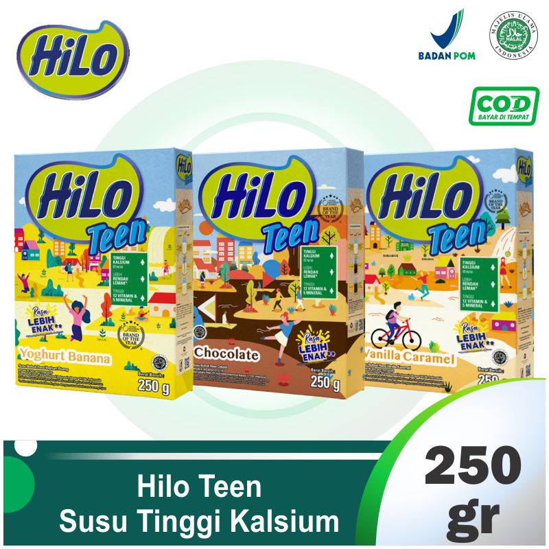 

HiLo Teen 250 gram - Susu Tinggi Kalsium Rendah Lemak