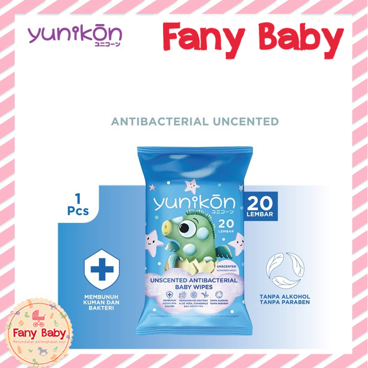 YUNIKON BABY WIPES 20'S