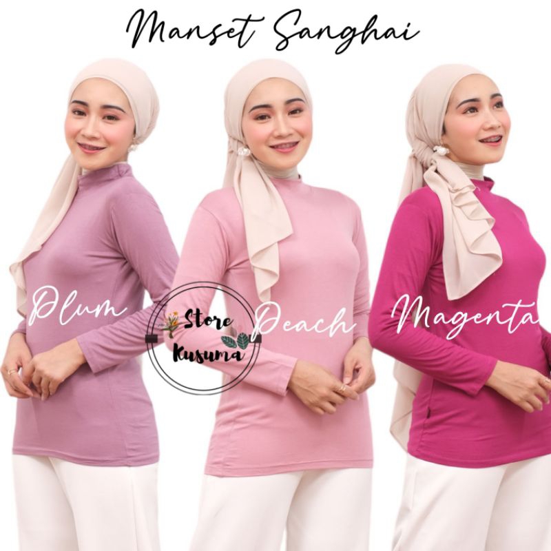 Manset Sanghai Bahan Rayon Super Adem size L, XL, XXL