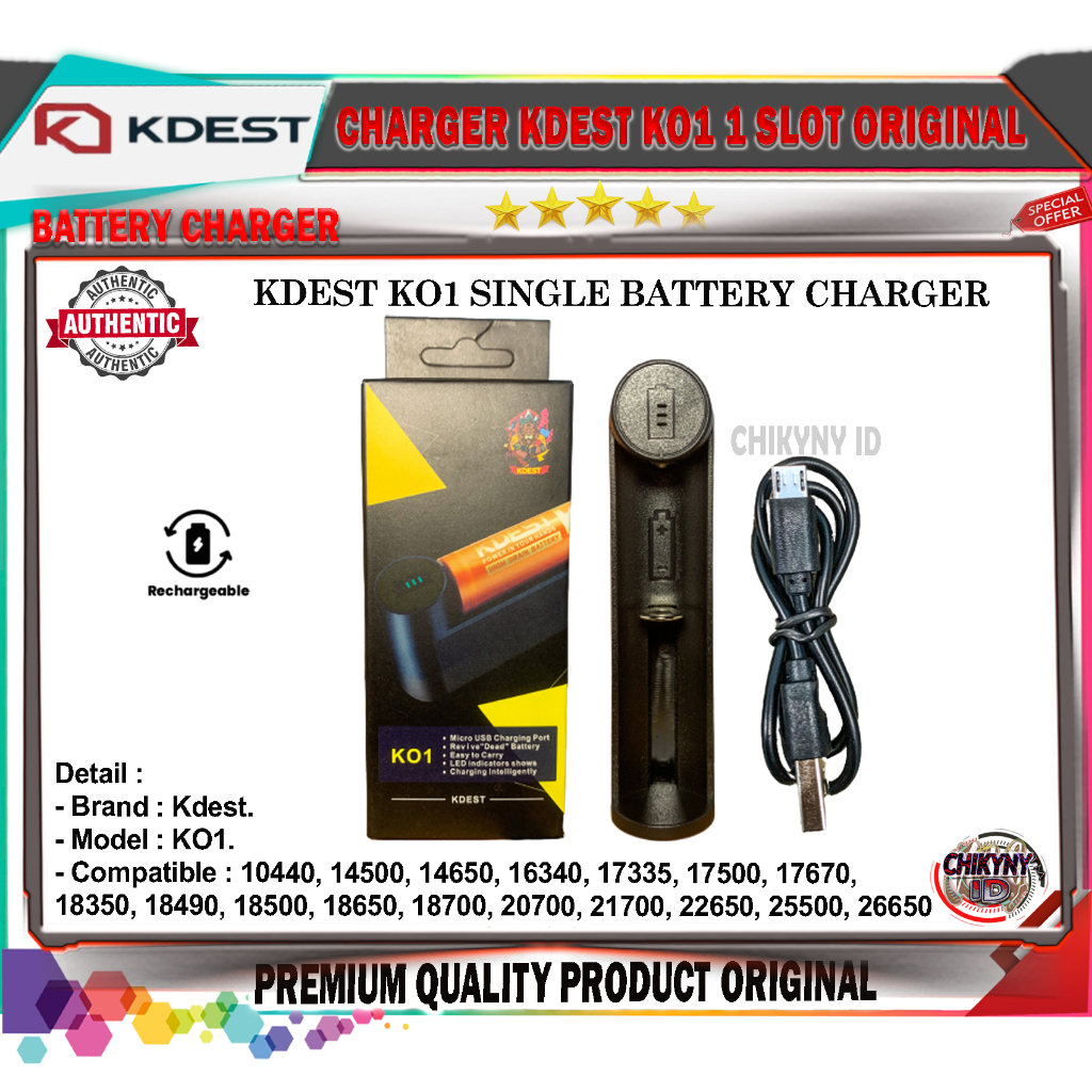 CHARGER KDEST KO1 1 SLOT 100% ORIGINAL KDEST