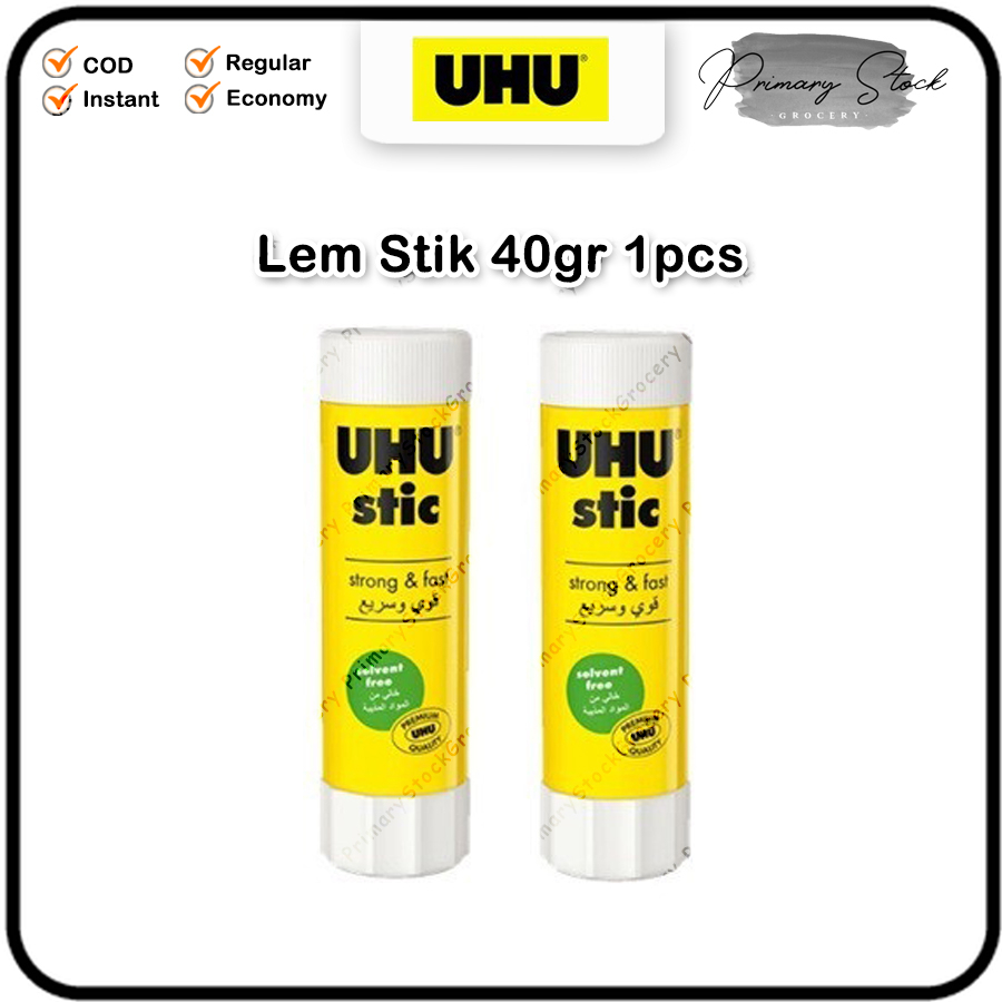 

Lem UHU Stick 40 gr Glue Stic Putar Stik Batang Batangan Kertas 40gr Gram