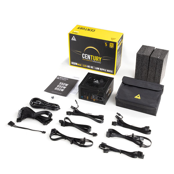 Montech CENTURY 650 Gold Fully Modular I 650W 80+ Gold Power Supply