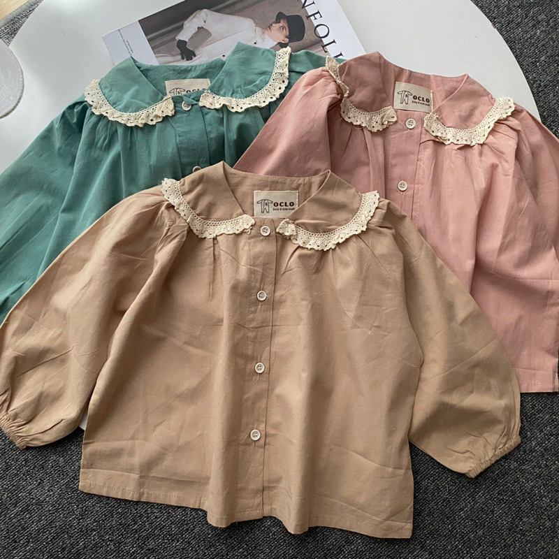 Deassi shirt lace | kemeja anak perempuan