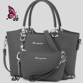 Fashion 3in1 kahiiyang / tas wanita / tas handbag murah