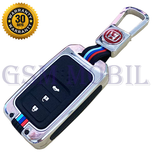 Casing Metal Elegant Kunci Remote Honda CRV Prestige Civic 3 Tombol