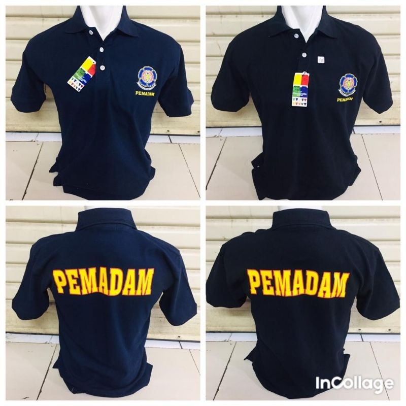 kaos pemadam kerah lengan pendek/kaos kerah pemadam lengan pendek