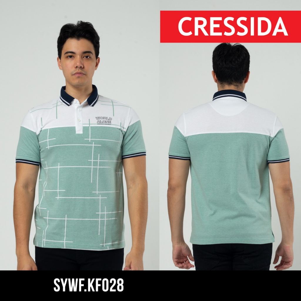 gof CRESSIDA SYWF.KF KAOS POLO SHIRT COWOK BERKERAH 100% Original Kaos kerah Cressida TERBARU