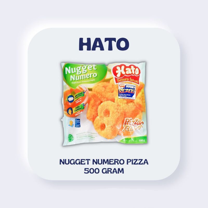 

ADDRIELLA Hato Nugget Ayam Numero Pizza 500gr | Hato/Frozenfood/Frozenfood Murah