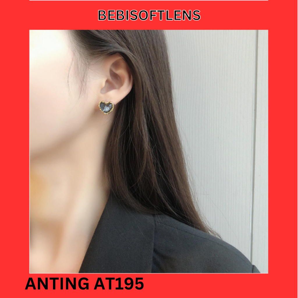 Anting AT195 Perak / Silver S925 Anting Unik Lucu Keren Fashion Wanita /Deluna /BB