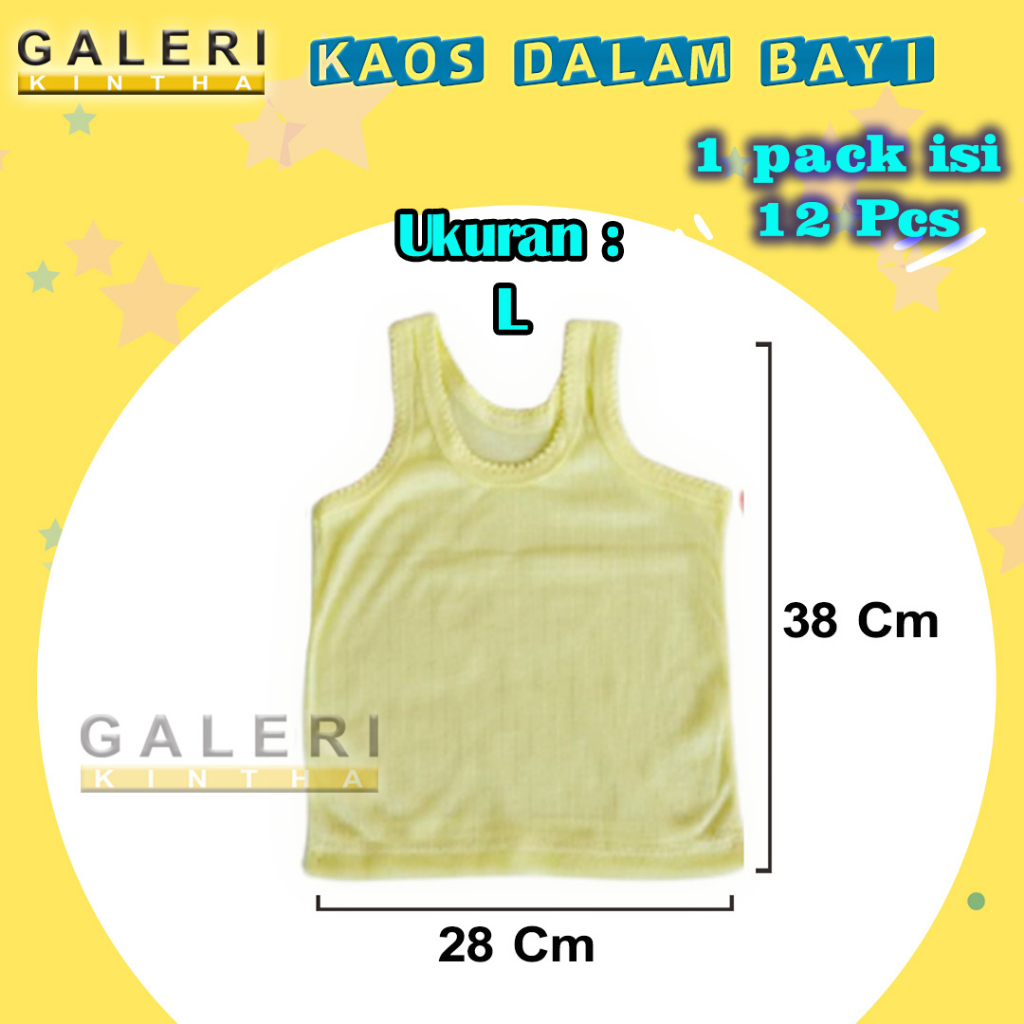 Kaos Dalam Bayi Anak Singlet Bayi Newborn Laki laki Perempuan 0 s.d 4 Tahun