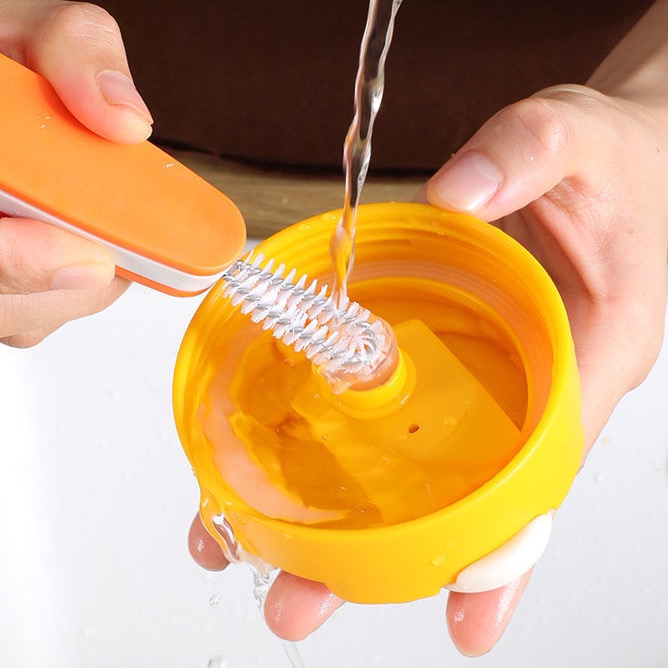 Sikat Pembersih Botol 3 in 1 Wortel Sikat serbaguna cuci sedotan botol bayi dot bayi