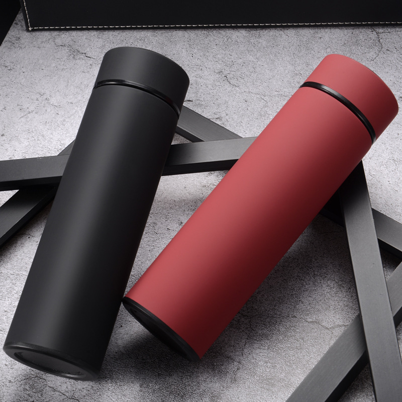 TERMOS LED DOFF SMART LED KARET/ RUBBER display suhu temperatur bahan stainless steel 304, 500ml tahan panas dan dingin