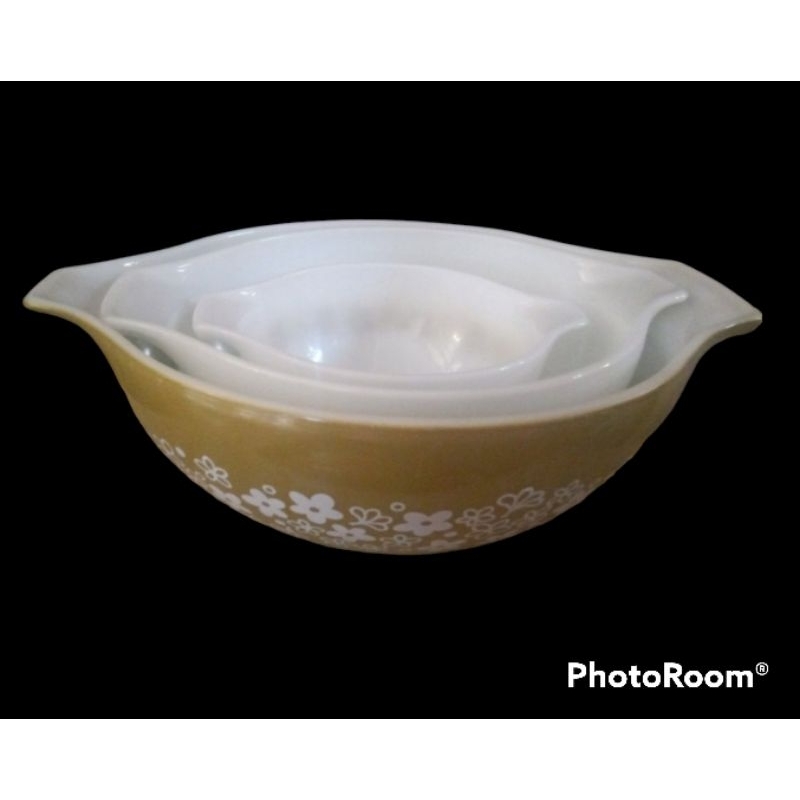 Mangkok oval  Pyrex one set 3pcs